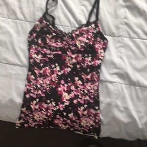 White House black market black and purple cami